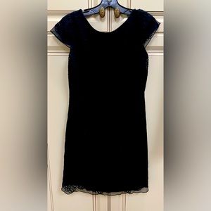 COPY - EUC Lilly Pulitzer Black w Gold Zip Special Occasion Dress, Lace, Sz 6